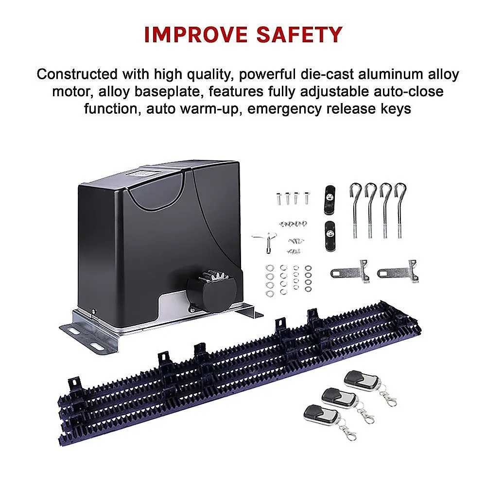 1000KG Auto Slide Sliding Gate Opener | Automatic | with 4m Rail
