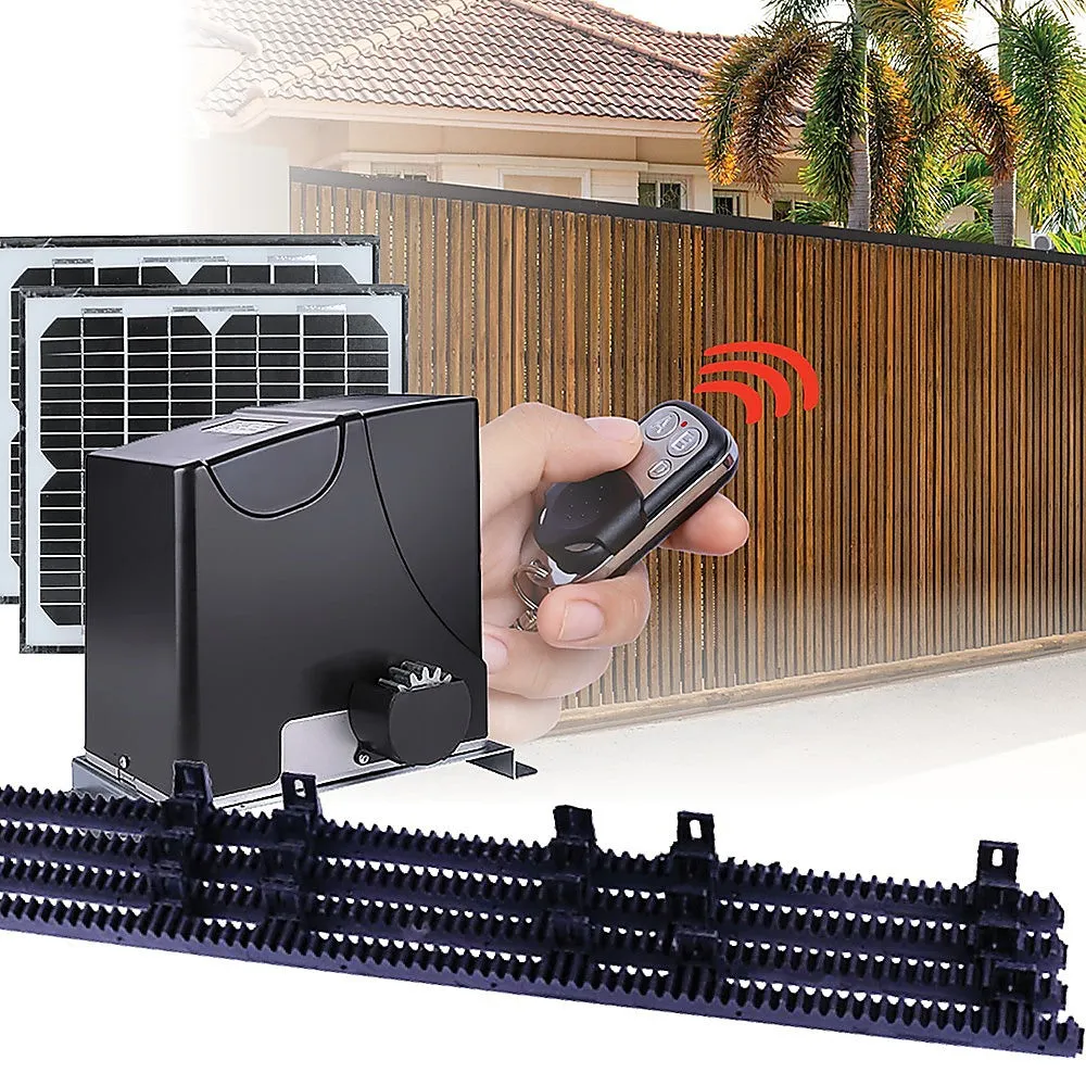 1000KG Auto Solar Slide Sliding Gate Opener | Automatic | with 4m Rail