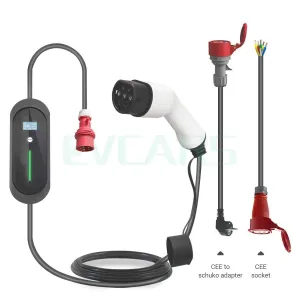 11kw EV Charger Electric Vehicle Charging Station EVSE Wallbox with Type 2 Cable16A 3Phase IEC 62196-2