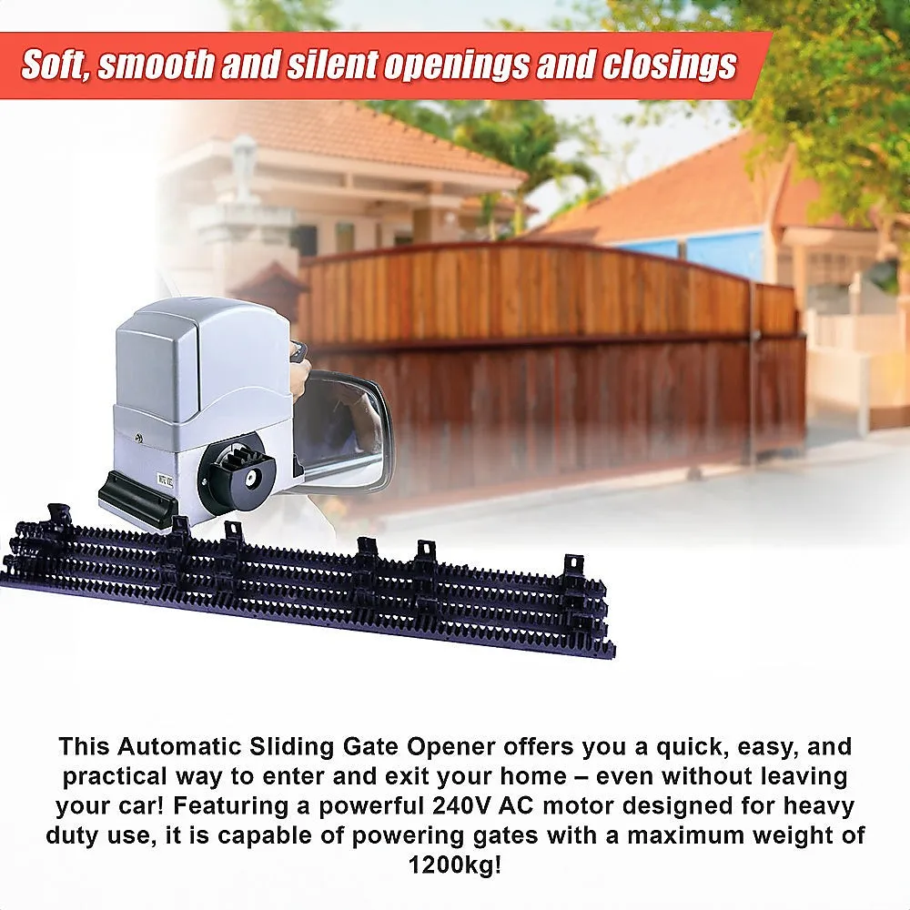 1200KG Auto Slide Sliding Gate Opener | Automatic | with 4m Rail