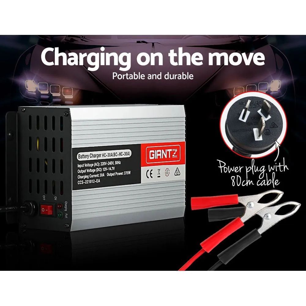 12V 30A Car Battery Charger | 30Amp | ATV 4WD Boat Caravan