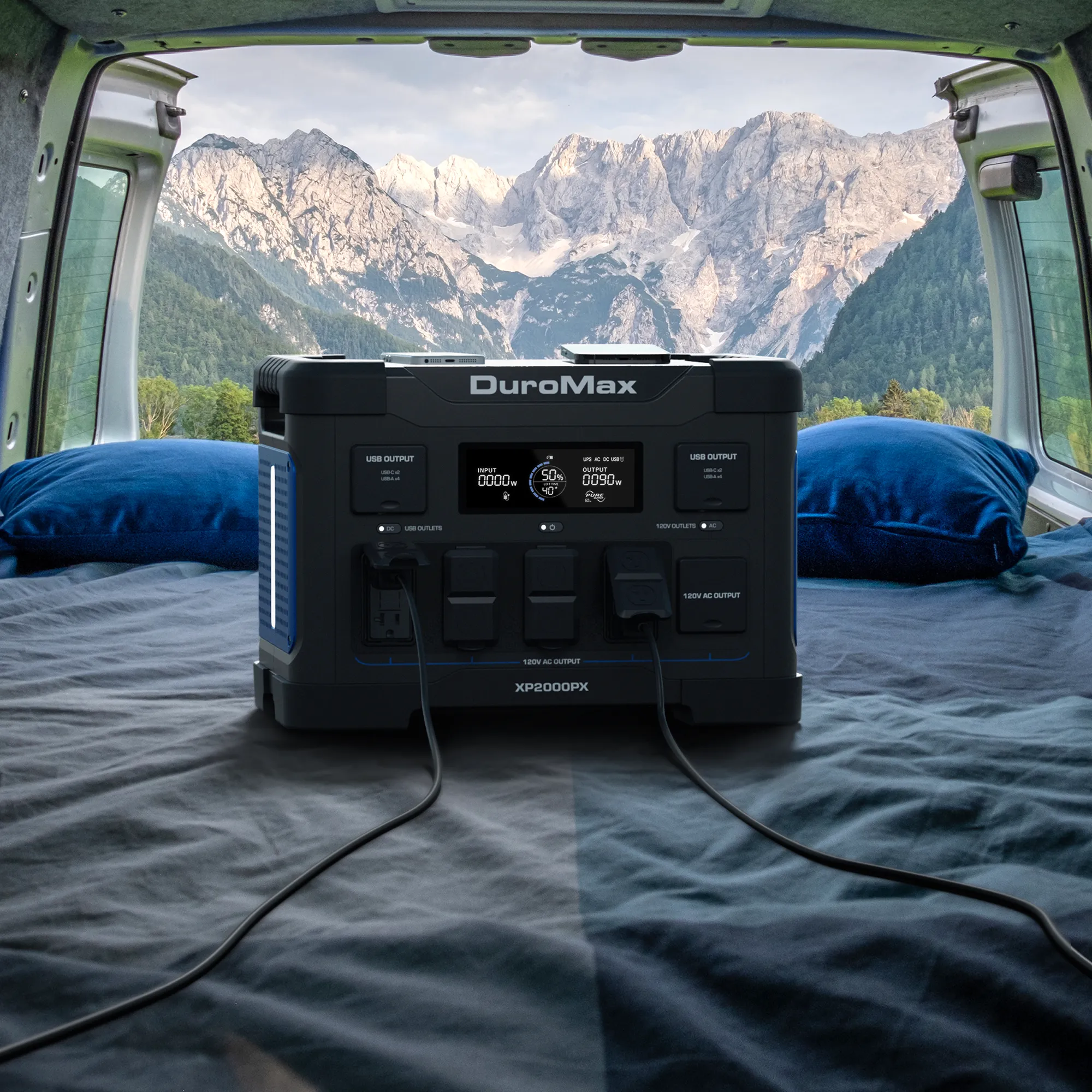 2000 Watt 1843 Wh LiFePO4 Portable Battery Backup Power Station