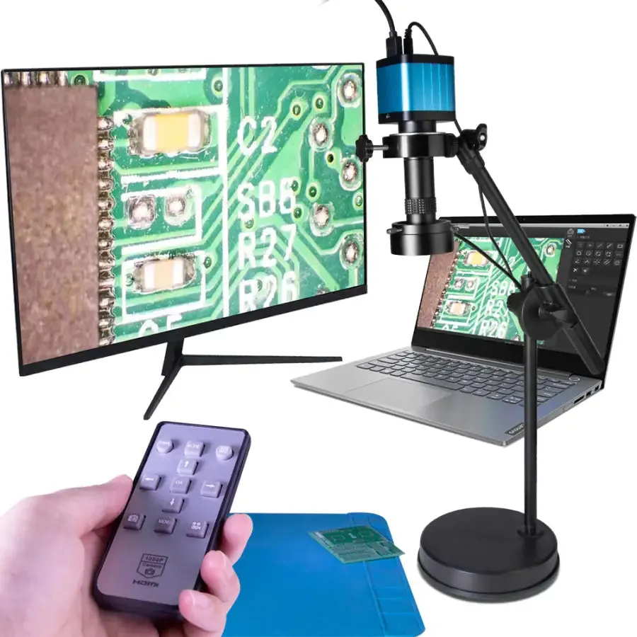 4K HDMI USB Microscope 48MP Video Camera PCB Repair