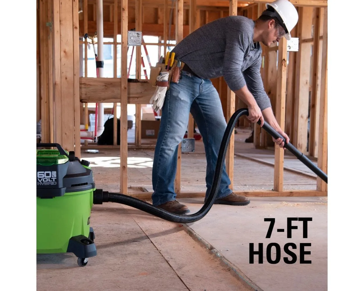 60V AC/DC Wet / Dry Vacuum w/ (2) 2.0Ah Batteries & Dual Port Charger