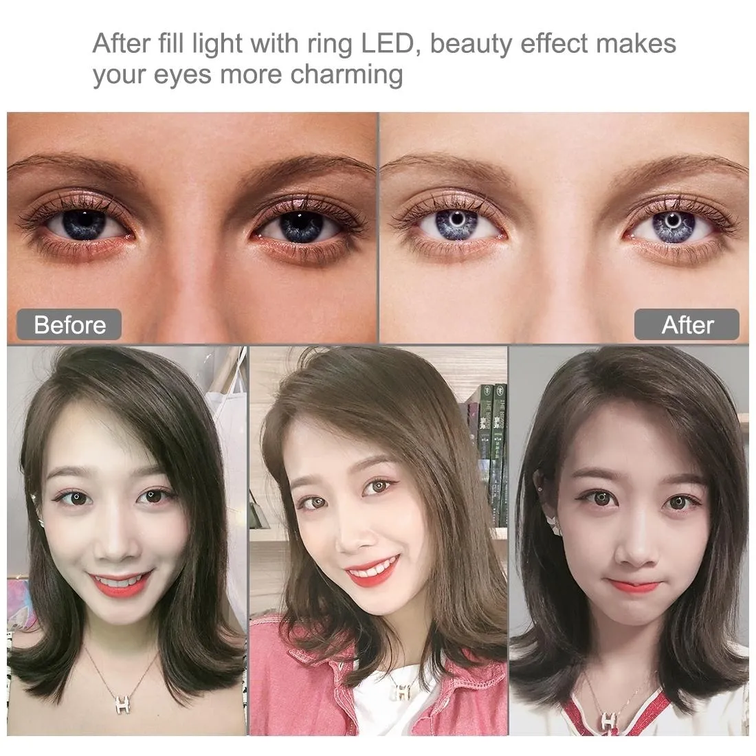 6.2" RGBW LED Ring Light with Tripod & Remote Control