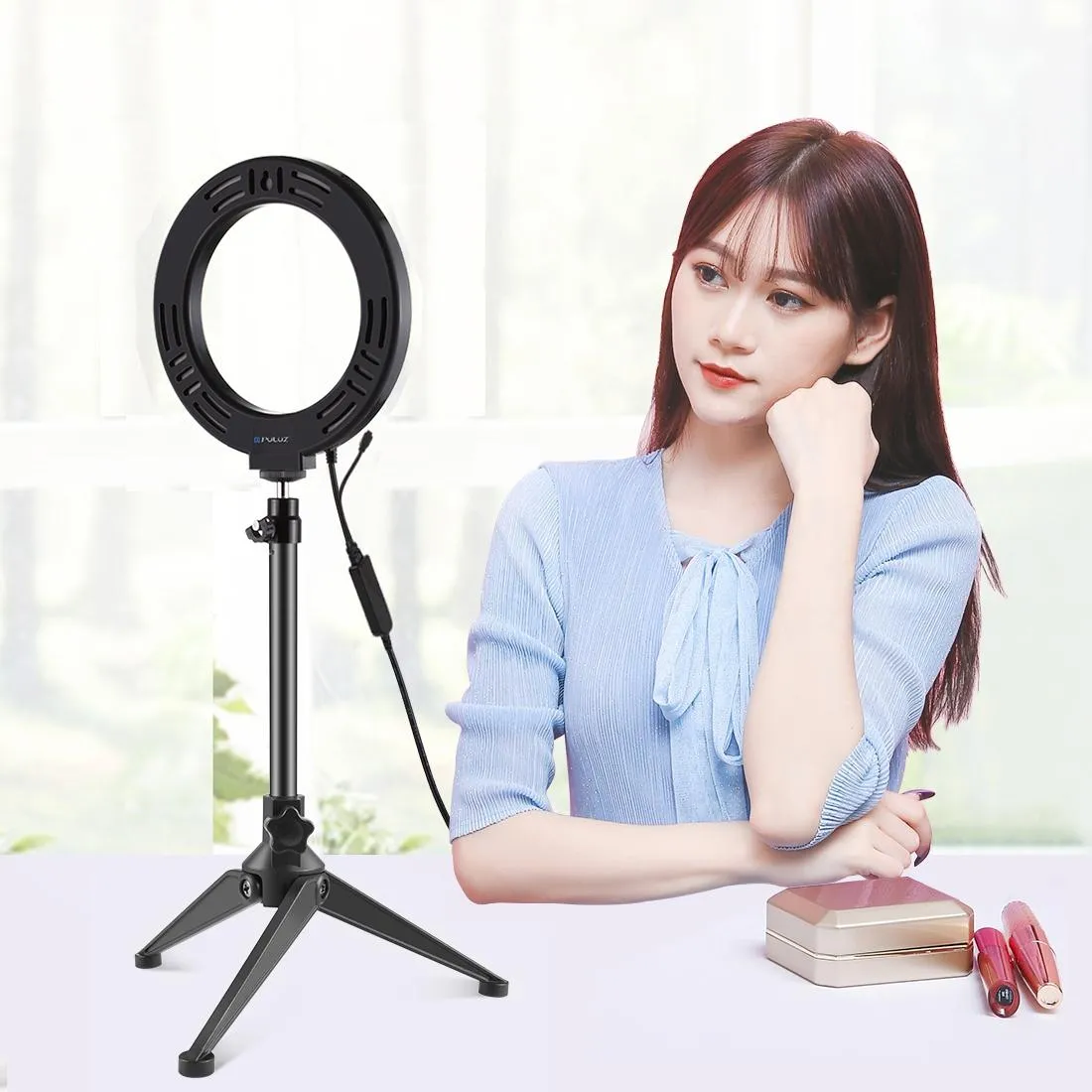 6.2" RGBW LED Ring Light with Tripod & Remote Control