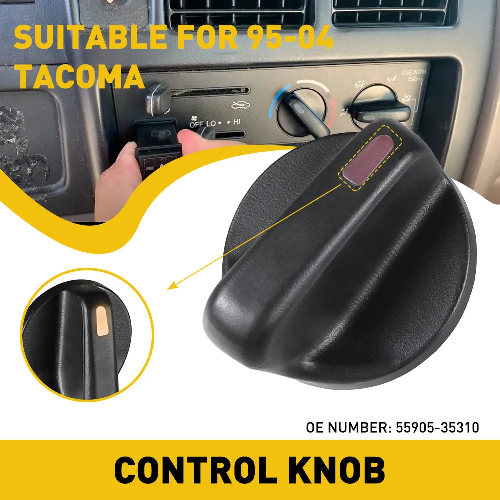 AC Climate Control Switch Knob Button Set for 95-15 Toyota Tacoma Models