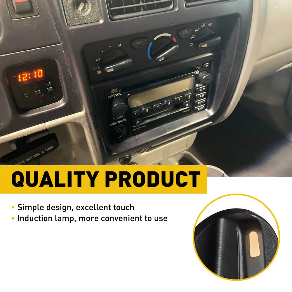 AC Climate Control Switch Knob Button Set for 95-15 Toyota Tacoma Models