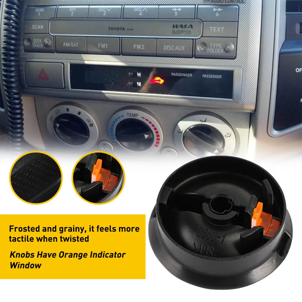 AC Climate Control Switch Knob Button Set for 95-15 Toyota Tacoma Models