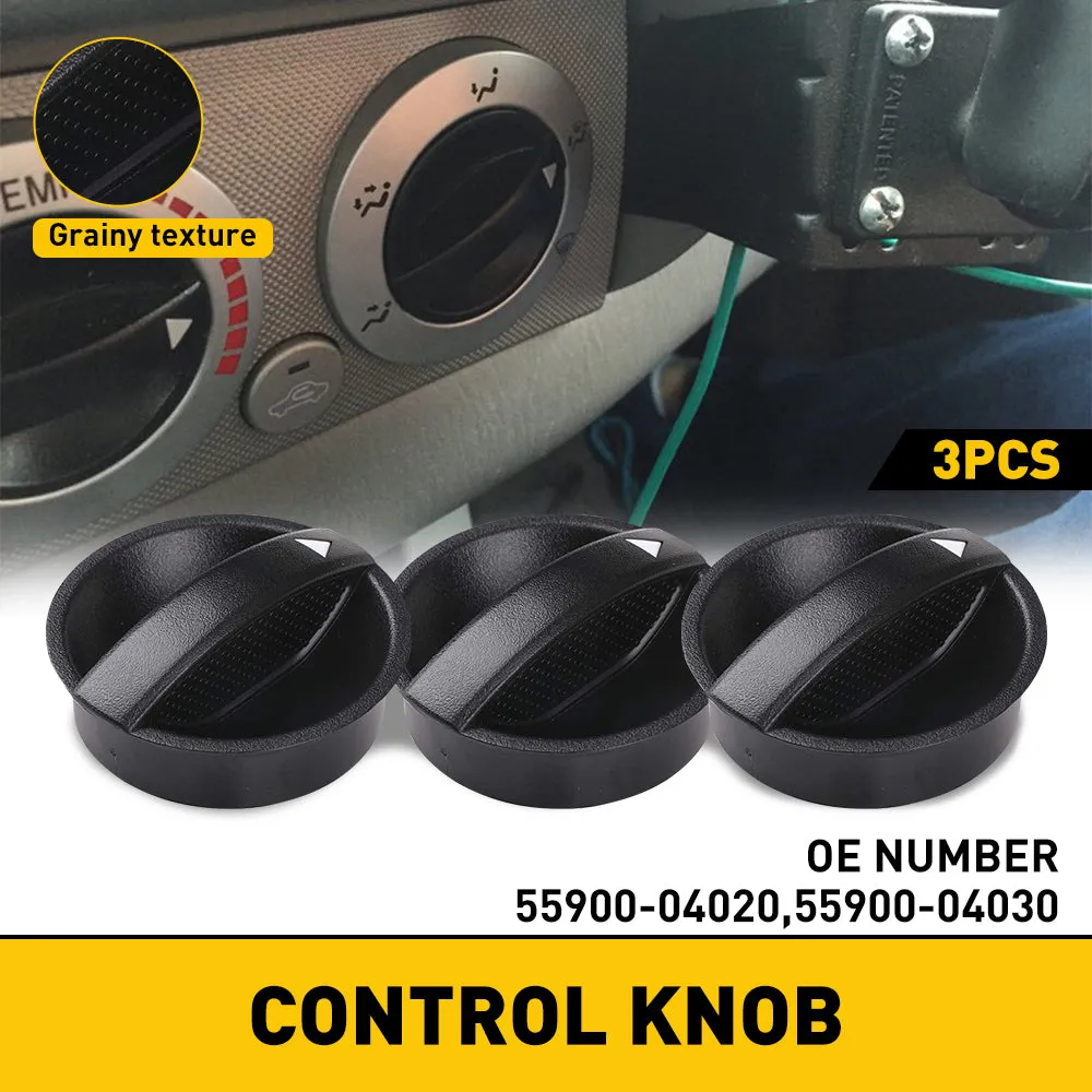 AC Climate Control Switch Knob Button Set for 95-15 Toyota Tacoma Models