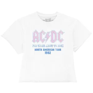 AC/DC 100% Cotton Crop Slub Tee