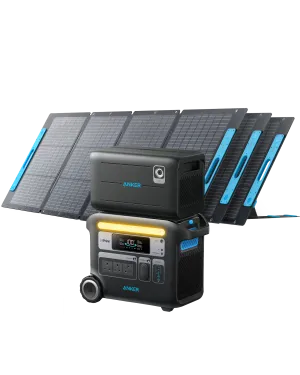 Anker SOLIX <b>F2000</b>   Expansion Battery   3 × 200W Solar Panel