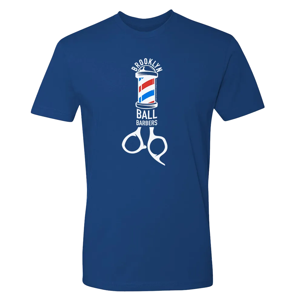 As Seen On Comedy Central Ball Barbers Logo Adult Short Sleeve T-Shirt