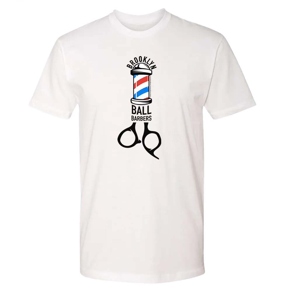 As Seen On Comedy Central Ball Barbers Logo Adult Short Sleeve T-Shirt