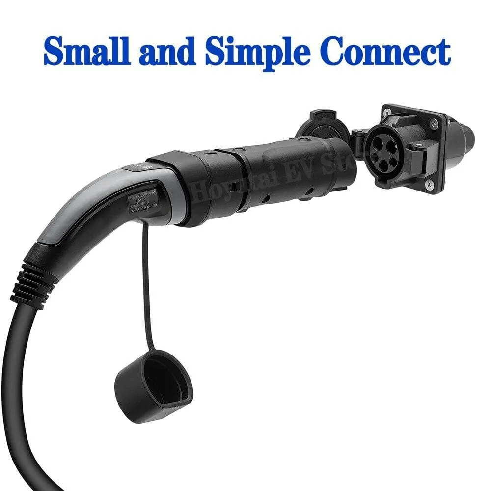 Car EV Charging Cable J1772 Type 2 Socket to Type 1 Inlet Ev Charger Electric Vehicle Adapter 32A 1P With Cable For Audi,BMW..