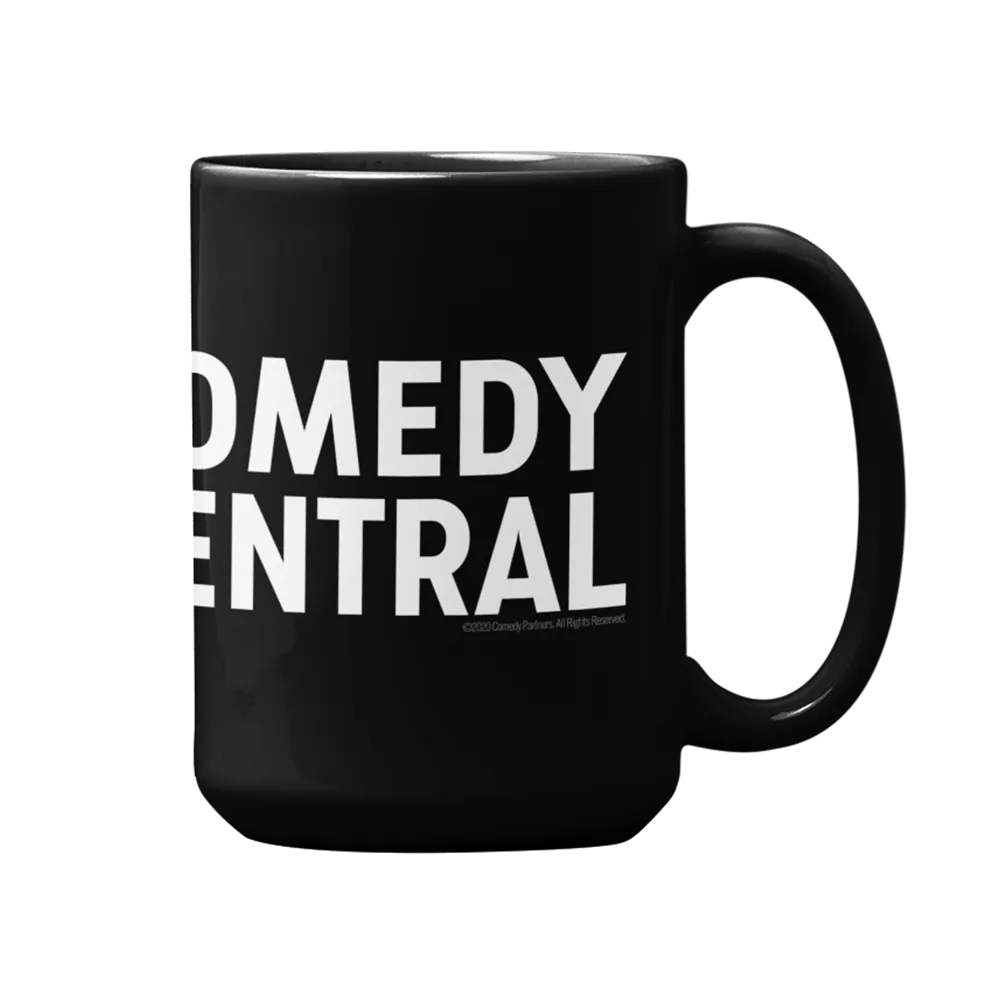 Comedy Central Logo Full Wrap Black Mug