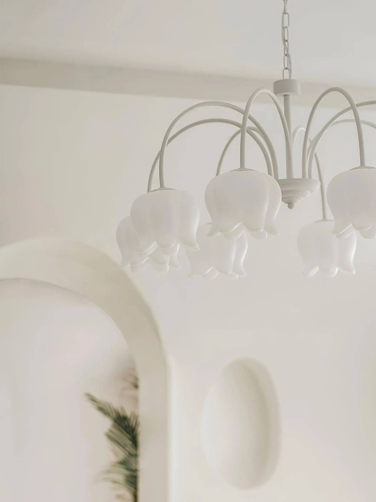 Curved Arm Bell Chandelier
