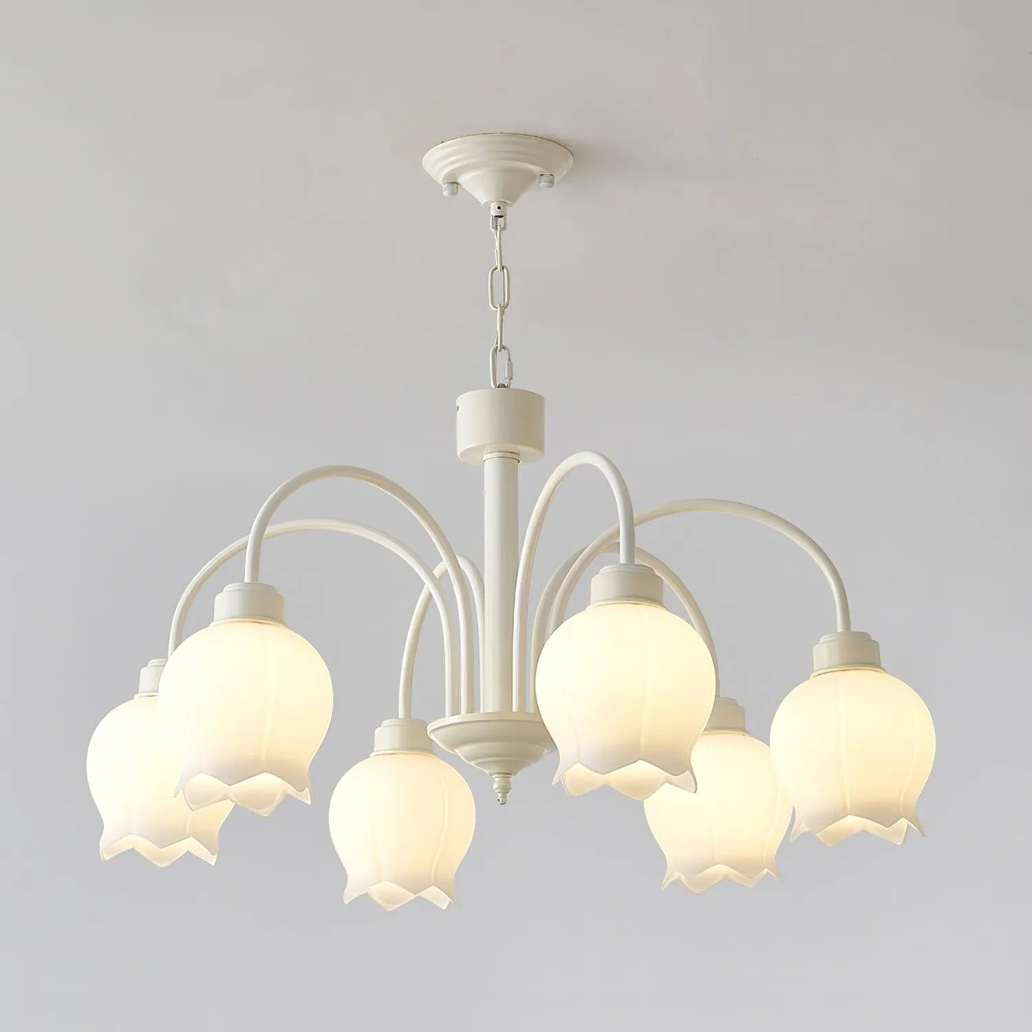Curved Arm Bell Chandelier