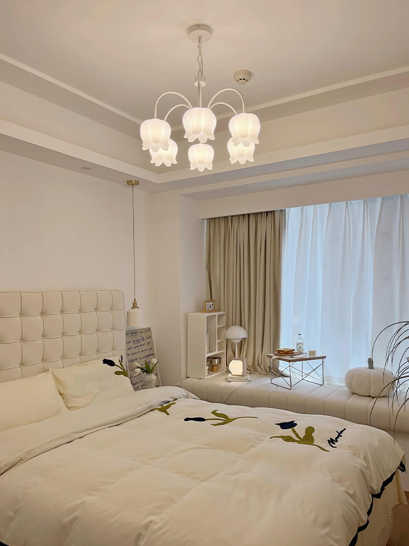 Curved Arm Bell Chandelier