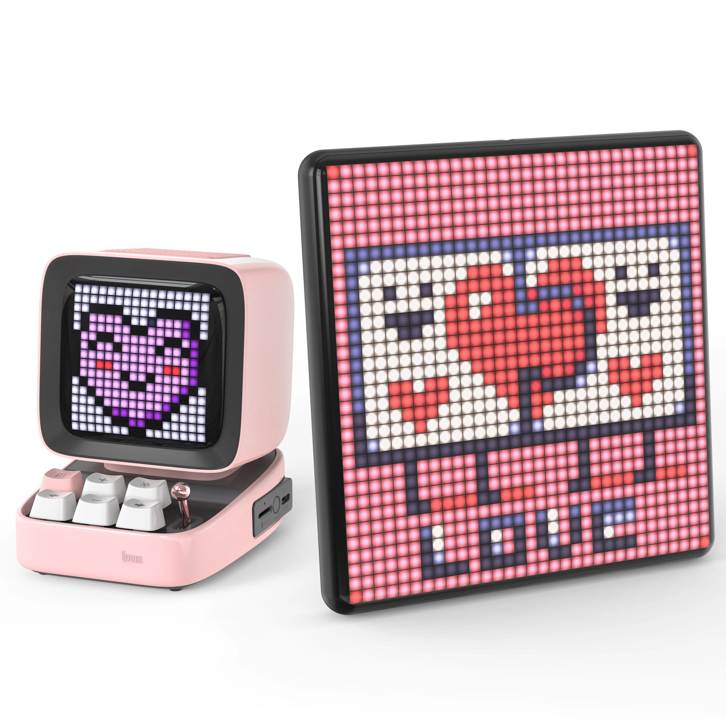 Divoom Pixoo-Max Pixel Display & Divoom Ditoo Retro Pixel Art Game Bluetooth Speaker with 16X16 LED App Controlled Front Screen