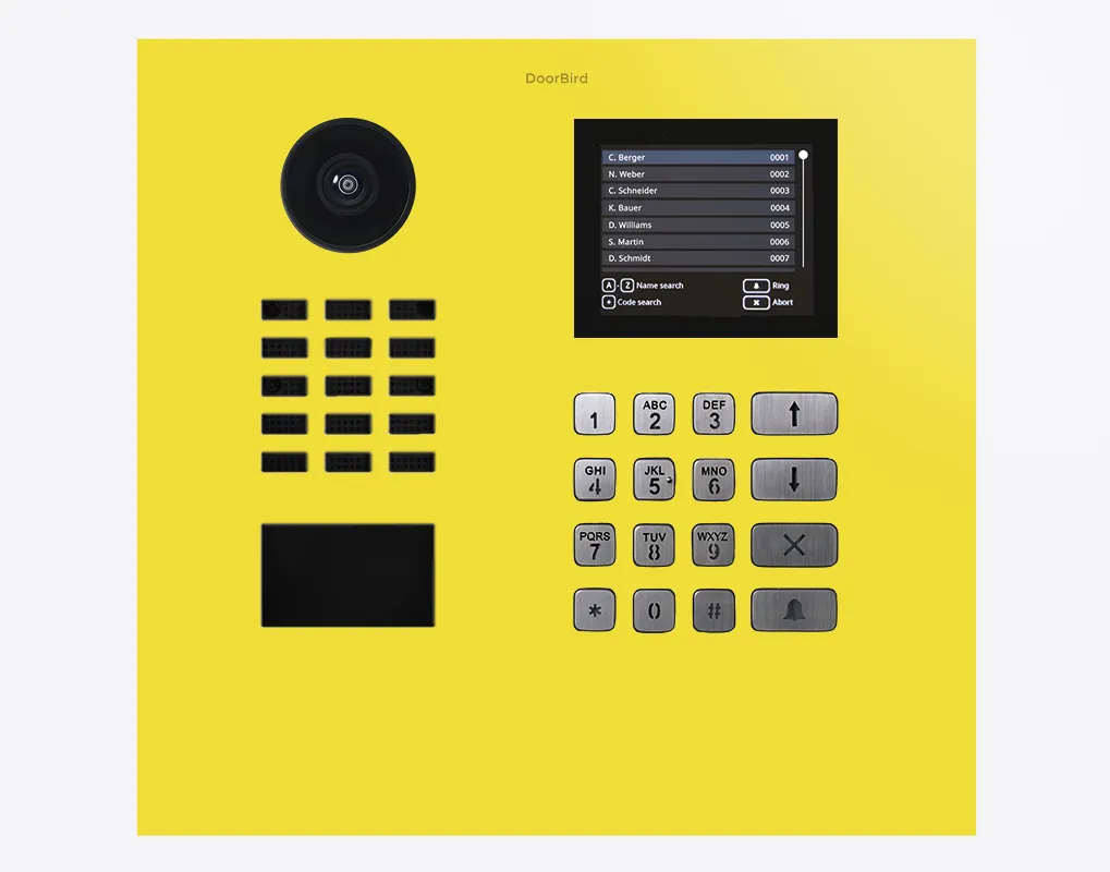 DoorBird IP Intercom Video Door Station D21DKH, Stainless Steel, Display Module, Keypad, RFID - Flush or Surface mount backbox sold separately