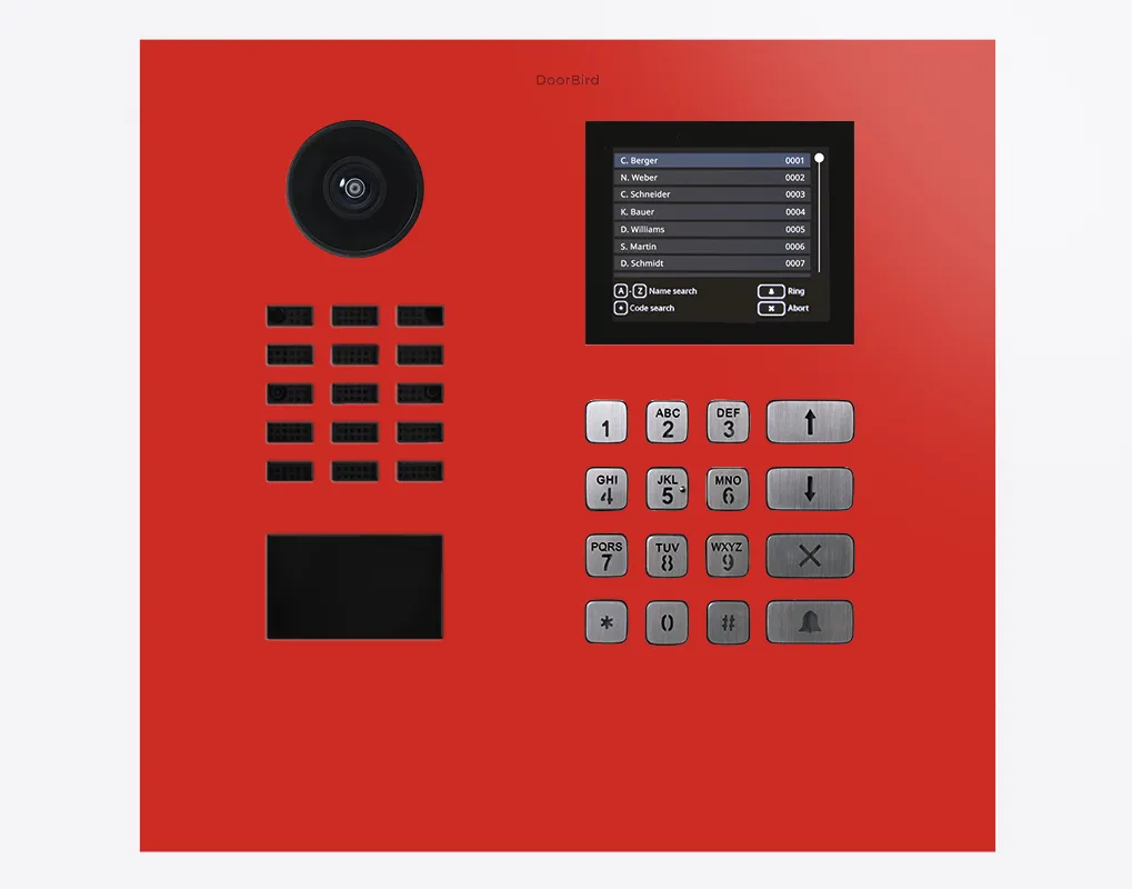 DoorBird IP Intercom Video Door Station D21DKH, Stainless Steel, Display Module, Keypad, RFID - Flush or Surface mount backbox sold separately