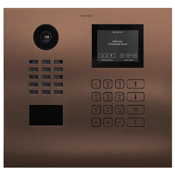 DoorBird IP Intercom Video Door Station D21DKH, Stainless Steel, Display Module, Keypad, RFID - Flush or Surface mount backbox sold separately