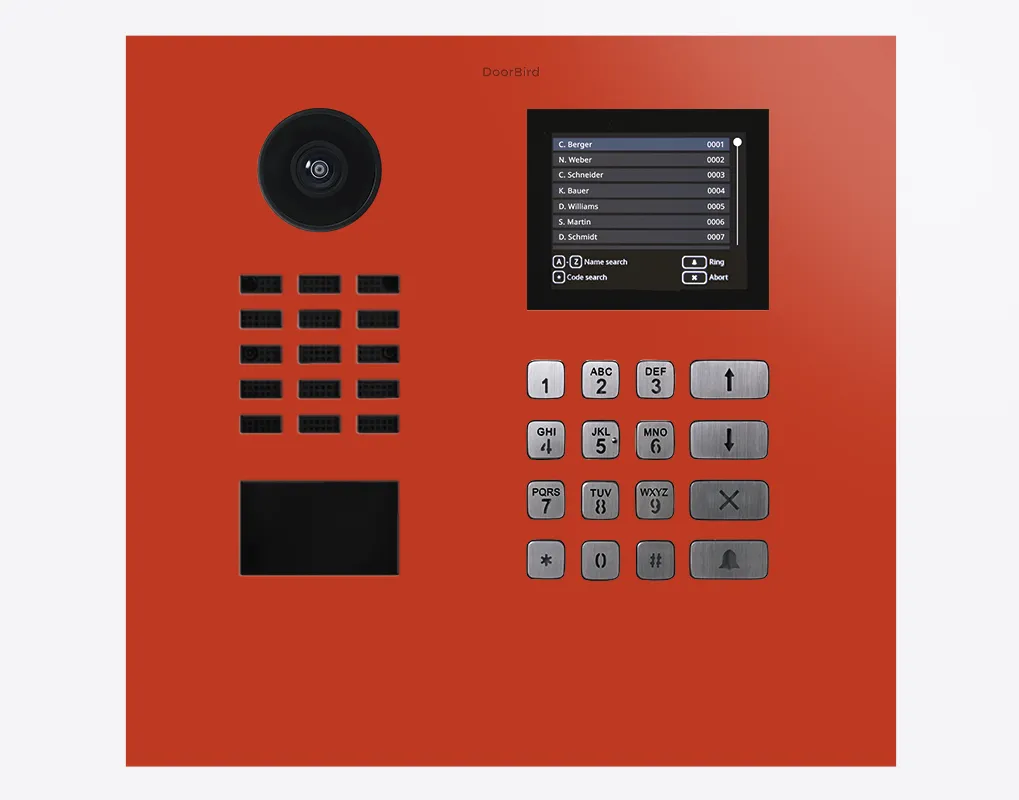 DoorBird IP Intercom Video Door Station D21DKH, Stainless Steel, Display Module, Keypad, RFID - Flush or Surface mount backbox sold separately