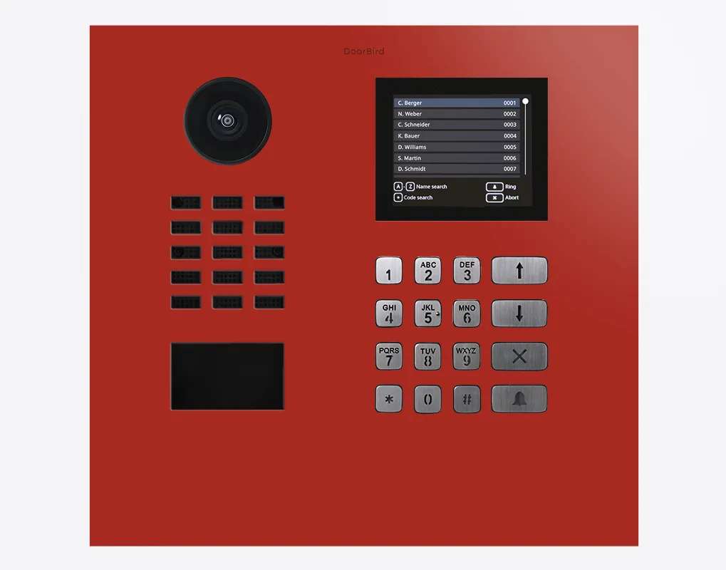 DoorBird IP Intercom Video Door Station D21DKH, Stainless Steel, Display Module, Keypad, RFID - Flush or Surface mount backbox sold separately