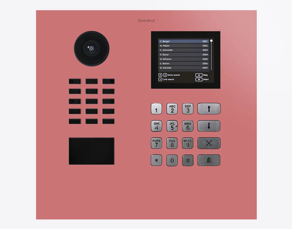 DoorBird IP Intercom Video Door Station D21DKH, Stainless Steel, Display Module, Keypad, RFID - Flush or Surface mount backbox sold separately