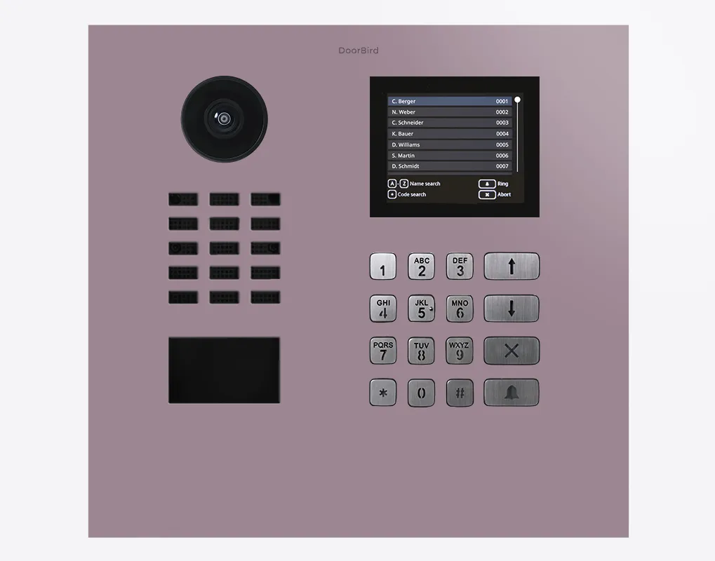 DoorBird IP Intercom Video Door Station D21DKH, Stainless Steel, Display Module, Keypad, RFID - Flush or Surface mount backbox sold separately