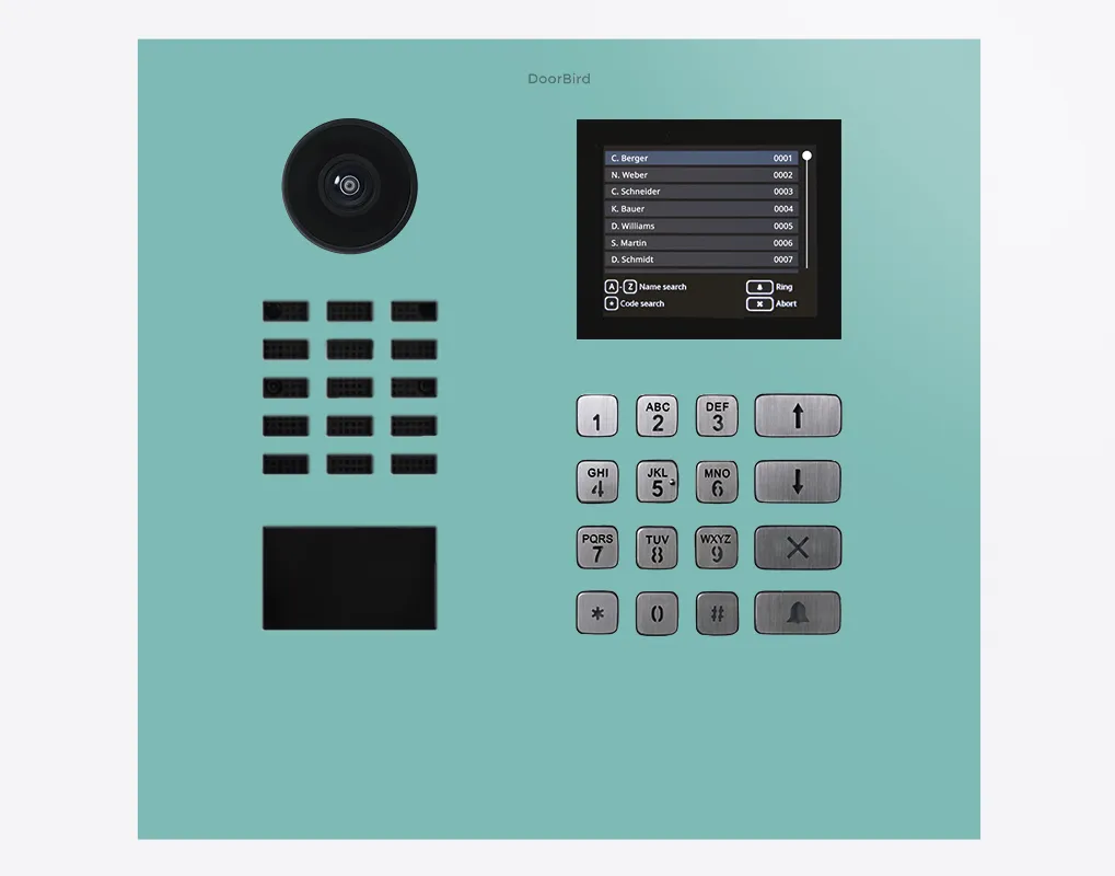 DoorBird IP Intercom Video Door Station D21DKH, Stainless Steel, Display Module, Keypad, RFID - Flush or Surface mount backbox sold separately