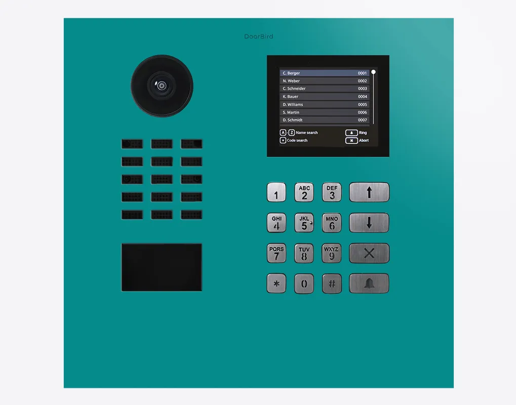 DoorBird IP Intercom Video Door Station D21DKH, Stainless Steel, Display Module, Keypad, RFID - Flush or Surface mount backbox sold separately