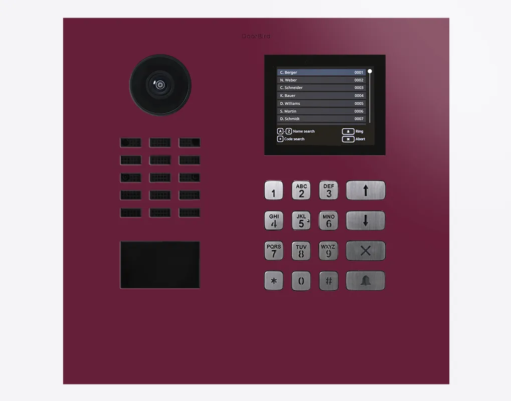 DoorBird IP Intercom Video Door Station D21DKH, Stainless Steel, Display Module, Keypad, RFID - Flush or Surface mount backbox sold separately