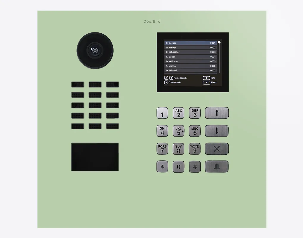 DoorBird IP Intercom Video Door Station D21DKH, Stainless Steel, Display Module, Keypad, RFID - Flush or Surface mount backbox sold separately