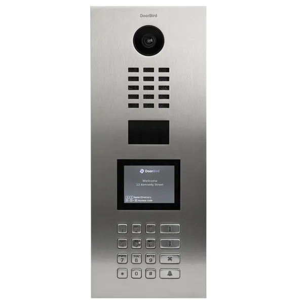 DoorBird IP Intercom Video Door Station D21DKV, Stainless Steel, Display Module, Keypad, RFID - Flush or Surface mount backbox sold separately