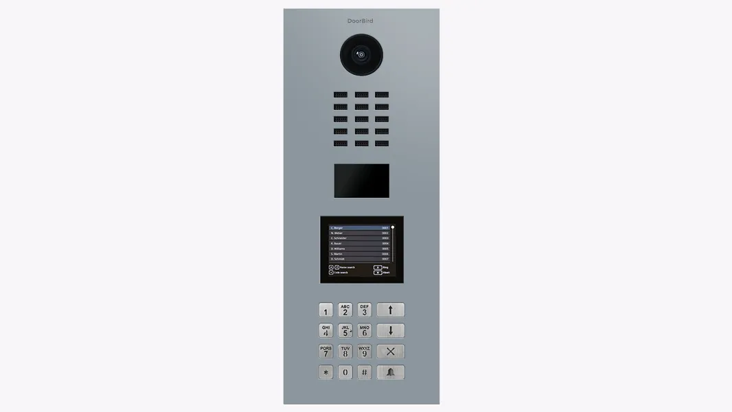 DoorBird IP Intercom Video Door Station D21DKV, Stainless Steel, Display Module, Keypad, RFID - Flush or Surface mount backbox sold separately