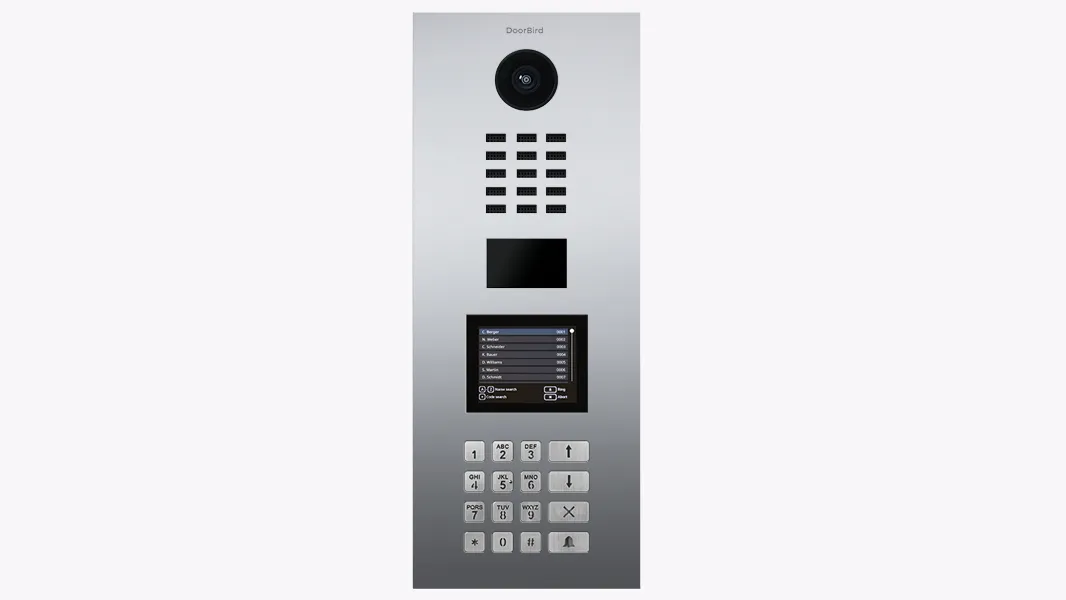 DoorBird IP Intercom Video Door Station D21DKV, Stainless Steel, Display Module, Keypad, RFID - Flush or Surface mount backbox sold separately