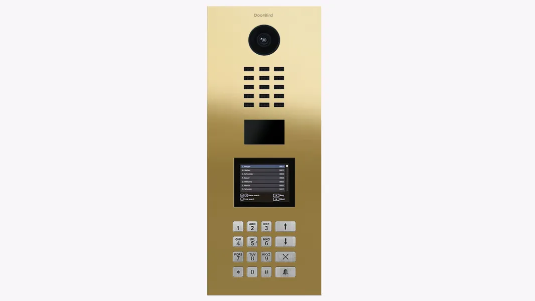DoorBird IP Intercom Video Door Station D21DKV, Stainless Steel, Display Module, Keypad, RFID - Flush or Surface mount backbox sold separately