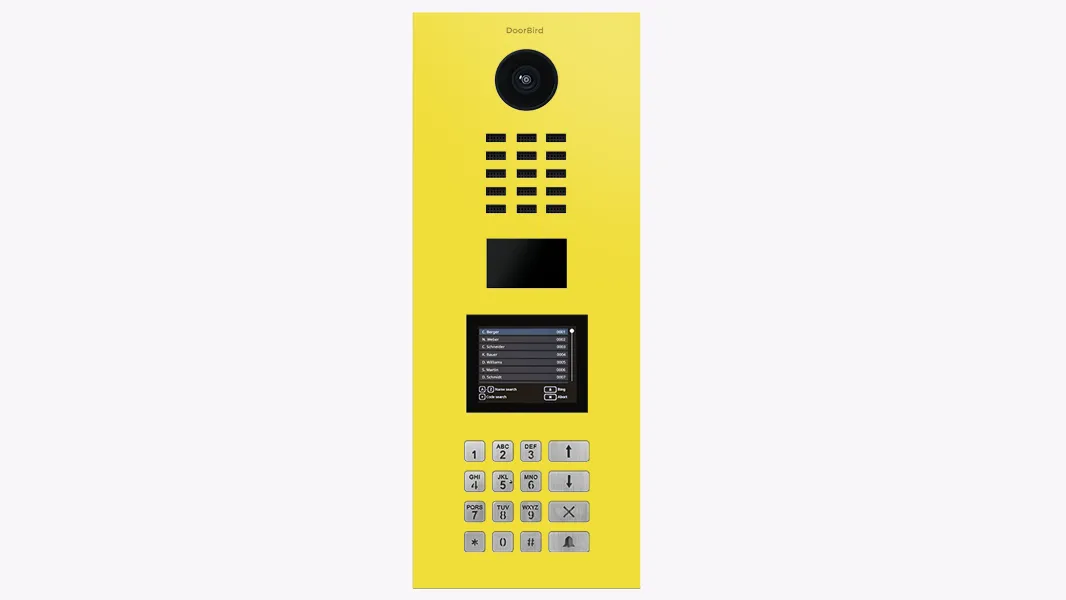 DoorBird IP Intercom Video Door Station D21DKV, Stainless Steel, Display Module, Keypad, RFID - Flush or Surface mount backbox sold separately
