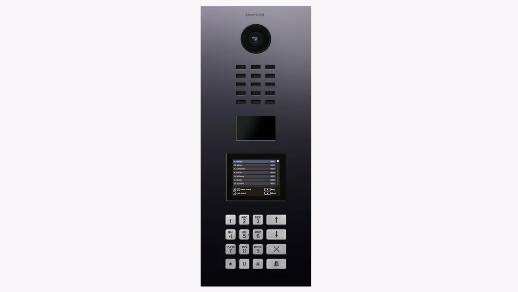 DoorBird IP Intercom Video Door Station D21DKV, Stainless Steel, Display Module, Keypad, RFID - Flush or Surface mount backbox sold separately