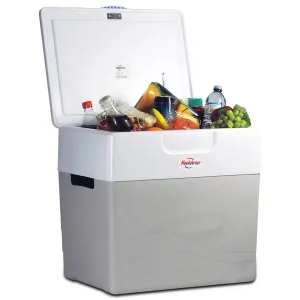 Koolatron 12V Electric Cooler/Warmer, 49L (52qt) XL Thermoelectric Car Fridge, Two-Way Design, 12 Volt DC Connection, Plug In Iceless Portable Refrigerator, For Work Travel Vehicle Truck RV, Gray