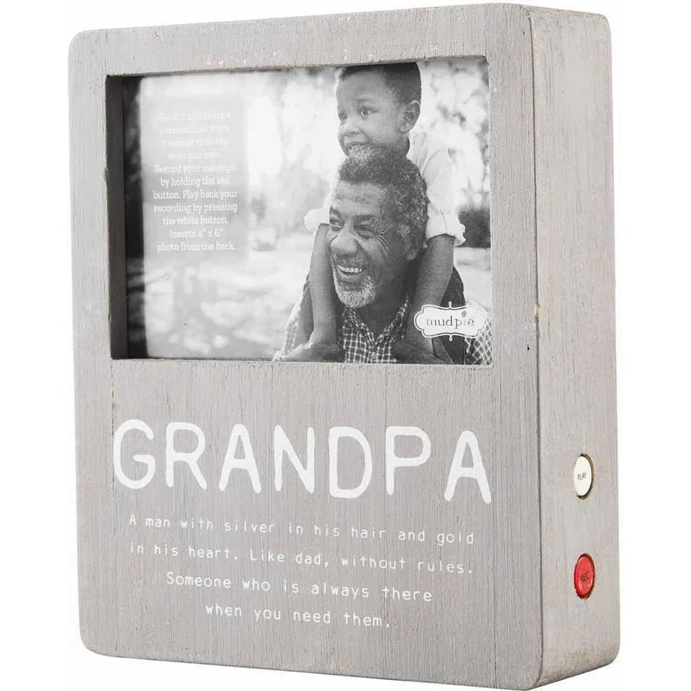 Mud Pie Grandpa Voice Recorder Frame