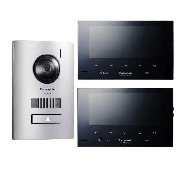 Panasonic Home Intercom 7" Kit with 2 x Mirror Monitor and Door Station