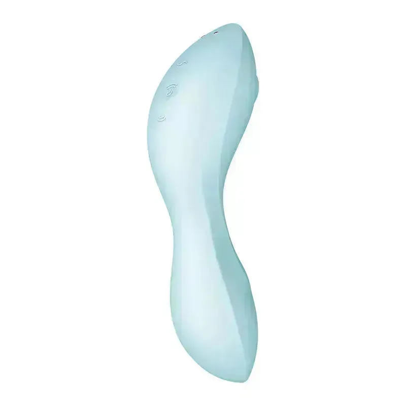 Satisfyer Curvy Trinity 5 -  USB Rechargeable Air Pulse Stimulator & Vibrator with App Control