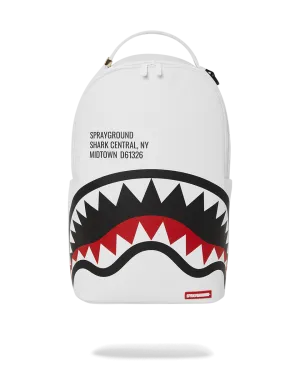 SHARK CENTRAL 2.0 WHITE BACKPACK