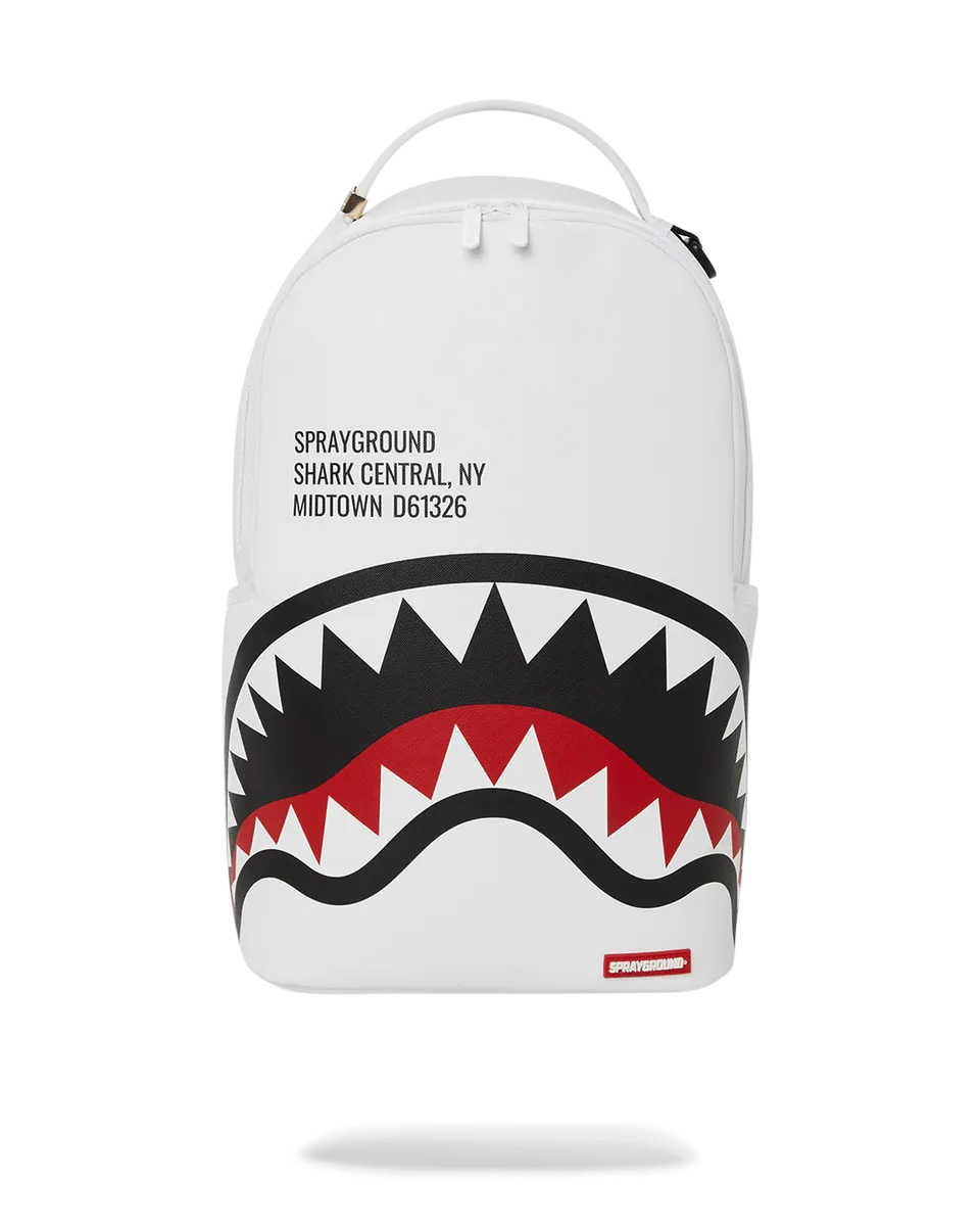 SHARK CENTRAL 2.0 WHITE BACKPACK