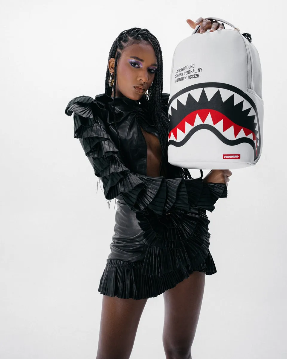 SHARK CENTRAL 2.0 WHITE BACKPACK