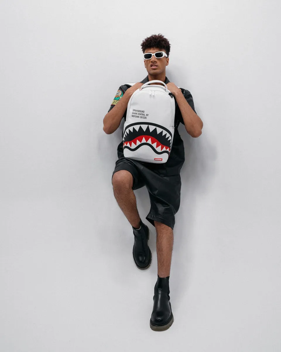 SHARK CENTRAL 2.0 WHITE BACKPACK