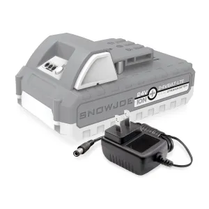 Snow Joe   Sun Joe CERTIFIED AUTHENTIC 24V-2AMP-SK1 24-Volt* IONMAX Starter Kit | W/ 2.0-Ah Battery   Charger